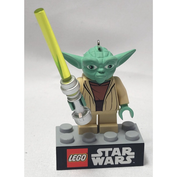 Hallmark Keepsake Star Wars Yoda Lego Christmas Tree Ornament 2013 - Picture 1 of 6